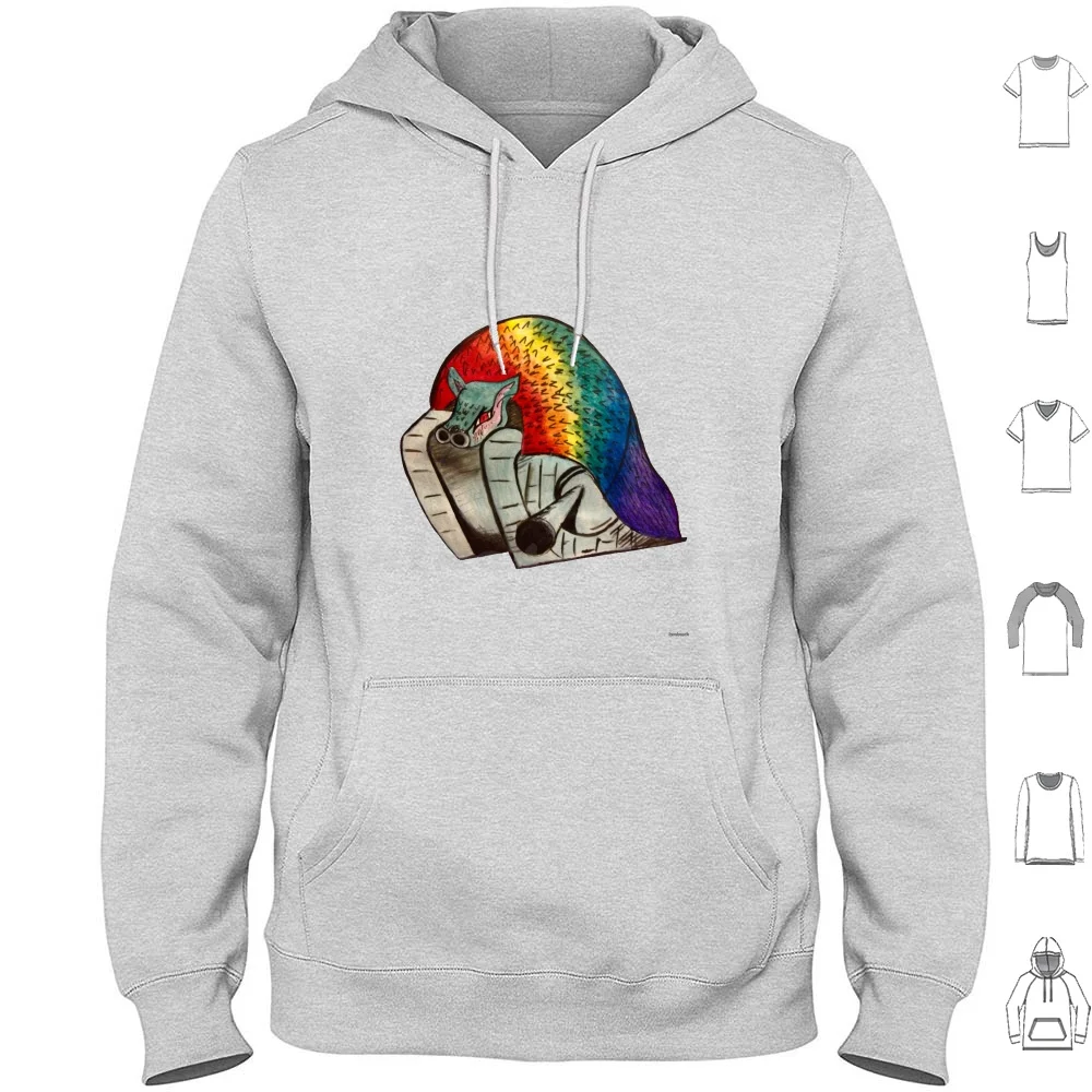 Felpa Con Cappuccio Rainbow Tarkus Cotone Manica Lunga Emerson Lake E Emerson Emerson Lake Palms Elp Prog Progressive Tarkus Rainbow