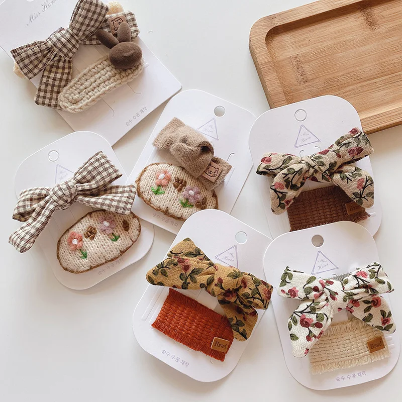 Baby Girl Hair Accessories Wool Children Head Bands Korean Baby