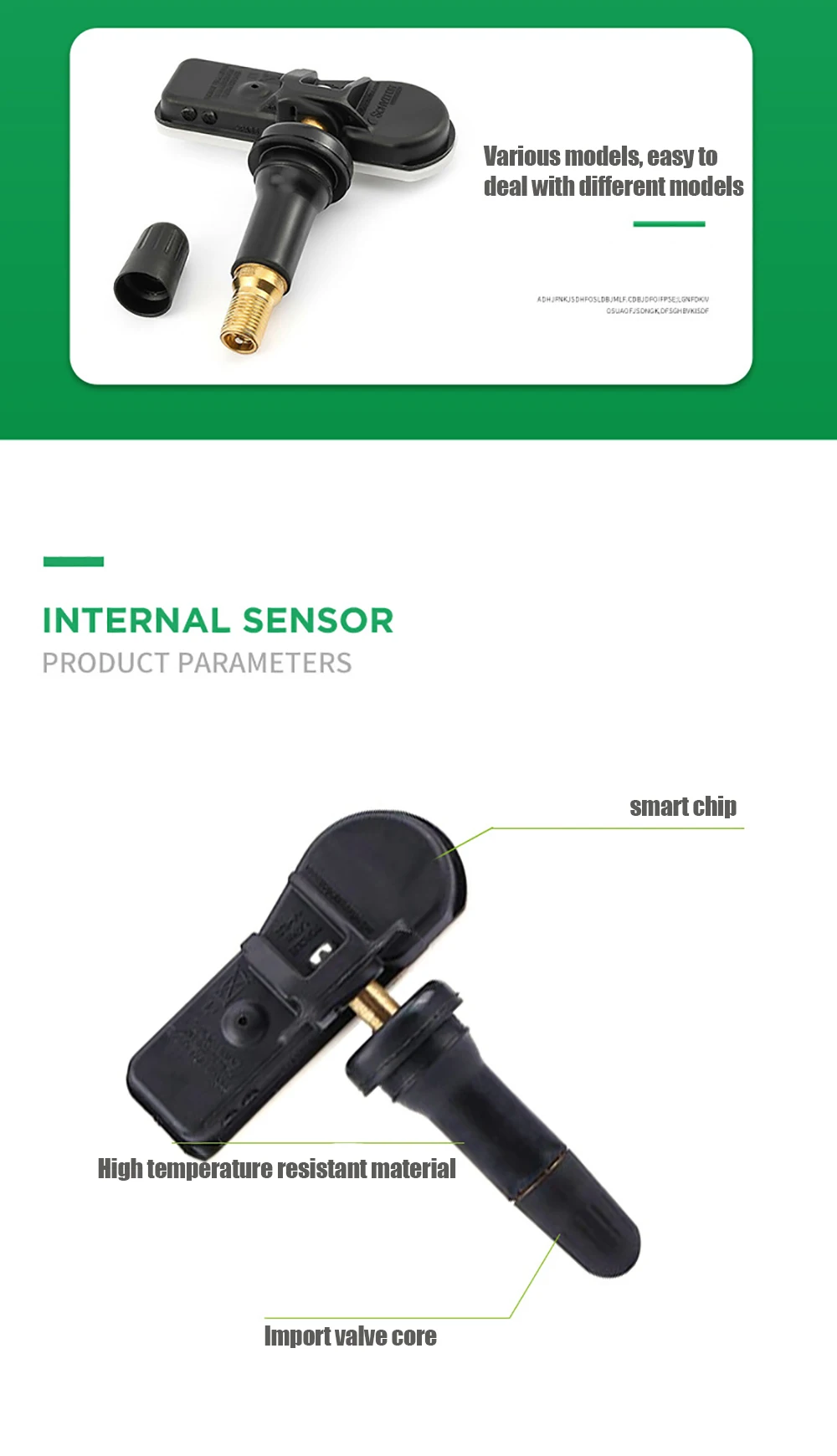 Tire Pressure Monitor Sensor 52933-C1100 52933C1100 Automatic Registered for Hyu