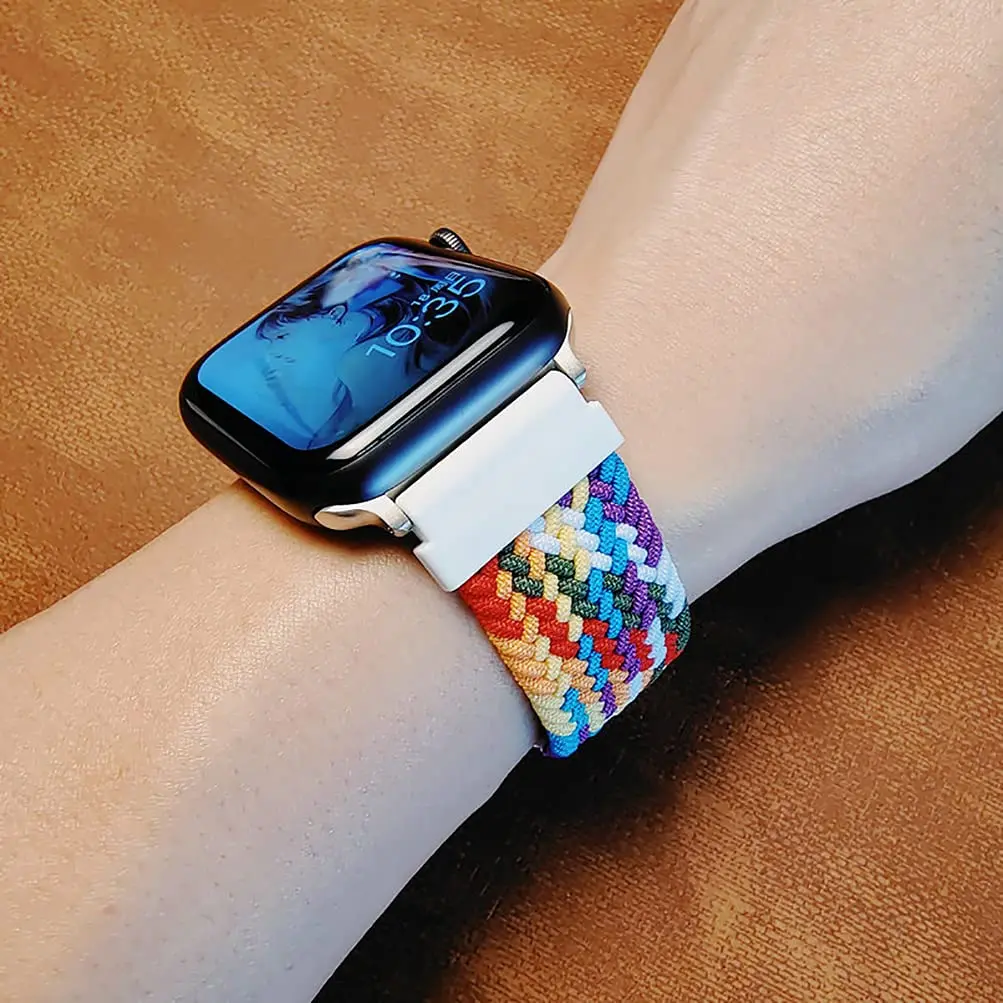 Braided Solo Loop Smartwatch Strap - 22mm/20mm Adjustable Bracelet