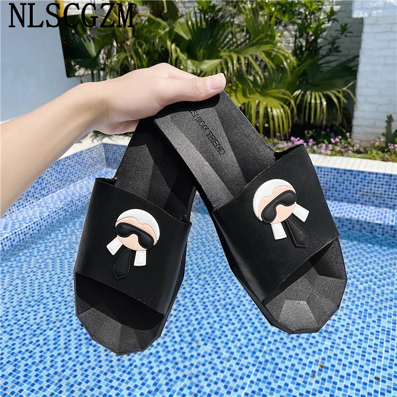 Summer Slippers Men Slides Luxury 