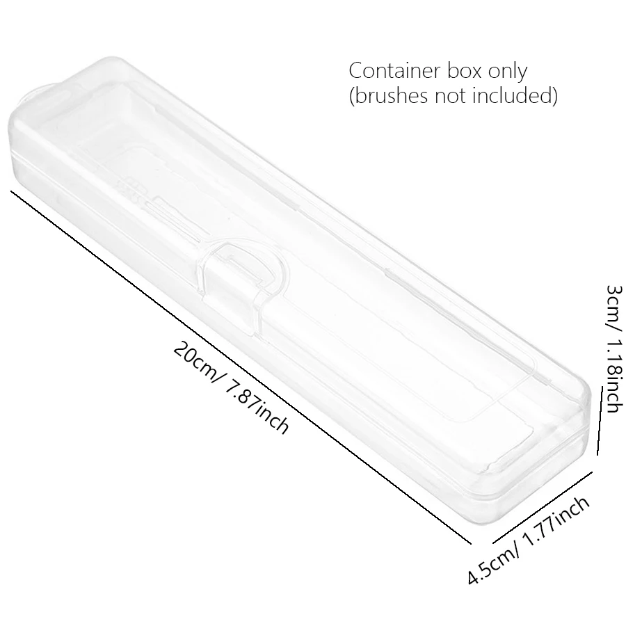 Tragbarer Make-up-Pinselhalter, Reiseetui, staubdichter Organizer für Kosmetikpinsel, Nagelkunststifte, Aufbewahrungsbox für Augenbrauenstifte – Detail 6