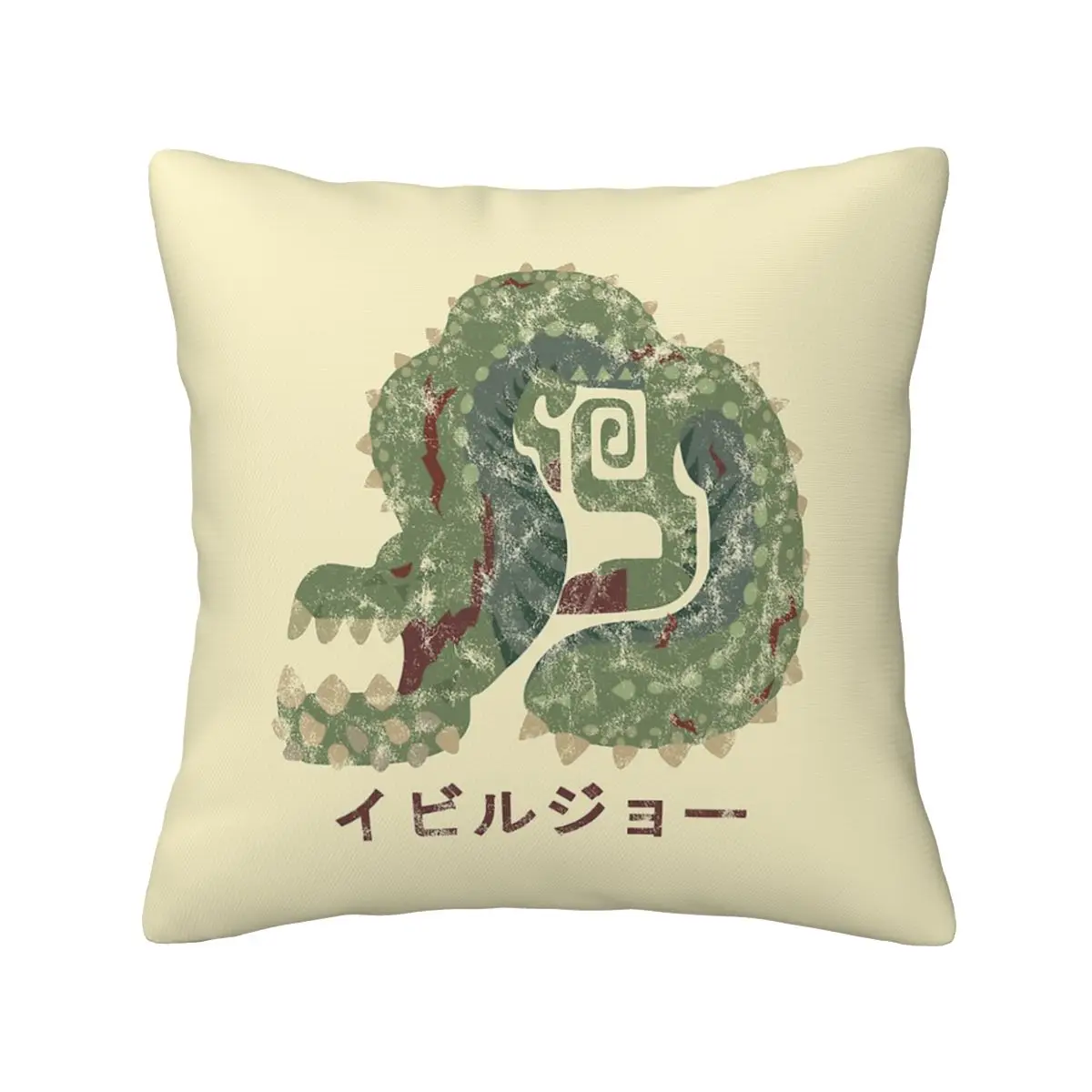 Наволочка Monster Hunter World Deviljho Kanji, Мягкая Наволочка для подушки, декоративная подушка, чехол для стула с двусторонним принтом