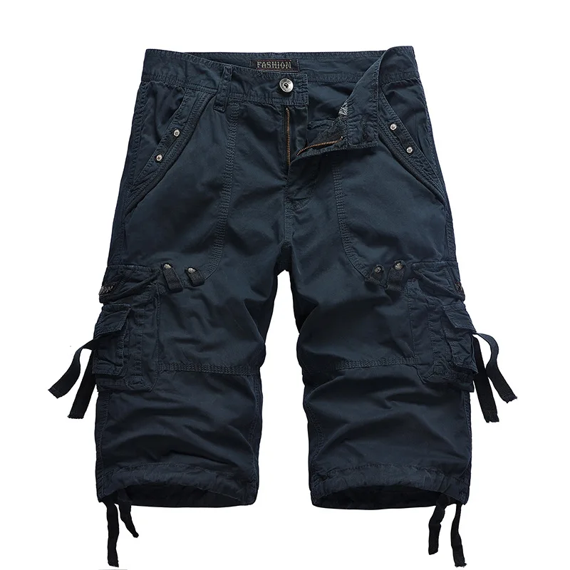 Summer New Sports Shorts Pure Cotton Wash Capris Men's European and American Work Shorts Men's Wear