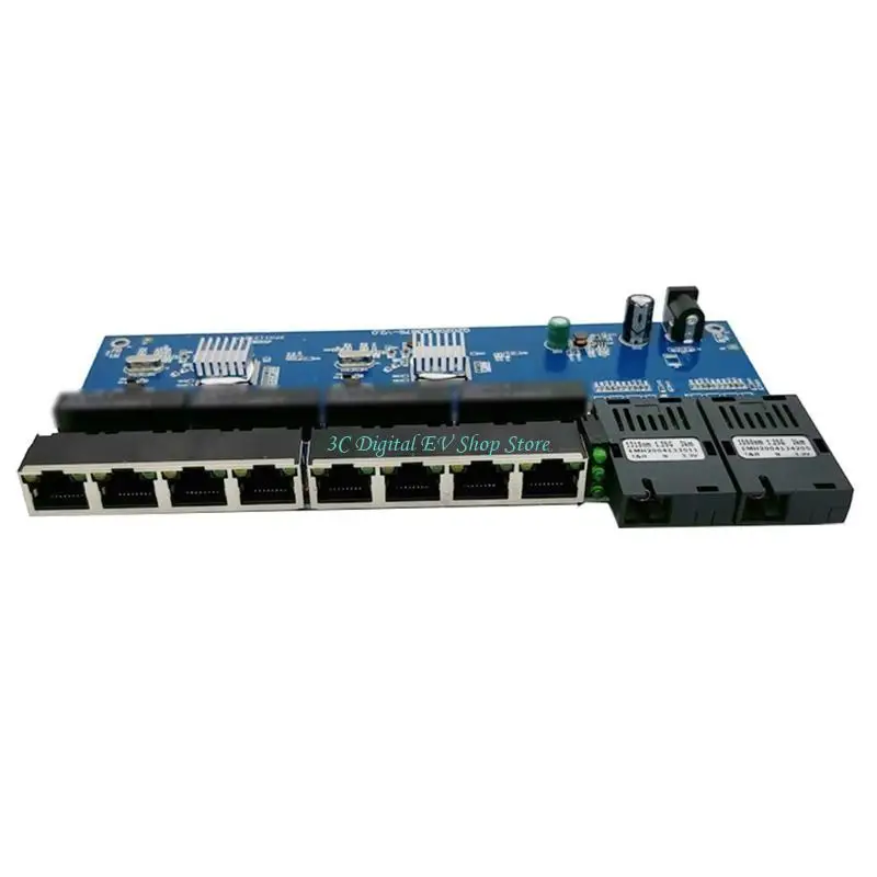 E74D 1000M Gigabit 2F8E Ethernet-Switch-Modul 8 RJ45-Downlink 2 SC-Glasfaser-Uplink – Detail 1