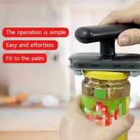 ที่เปิดกระป๋องแบบแมนนวลสำหรับผู้สูงอายุ – ขอบเรียบ, ด้ามจับจับง่าย, ที่เปิดขวดในตัว, ป้องกันสนิมและอุปกรณ์ครัวแบบพกพา 2