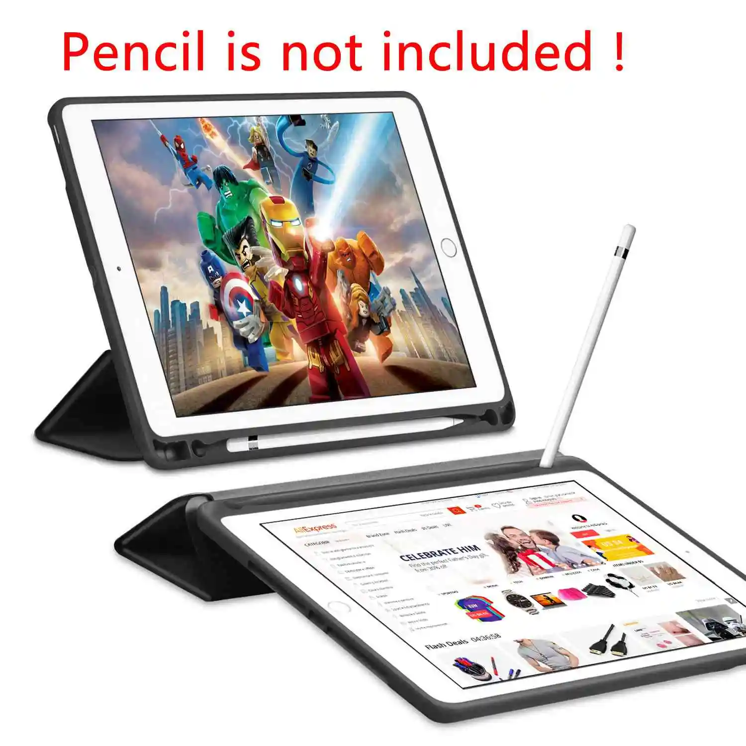 iPad Case For iPad Pro 12.9 with Pencil Holder
