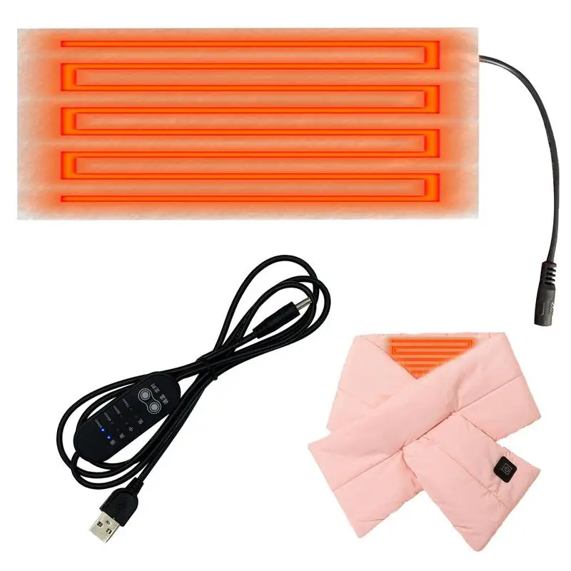 

5V USB Heater Electric Heated Pads Soft Winter Heating Cloth Neck Warmer Pads For Cervical Pillow Scarf Foot winter supplies