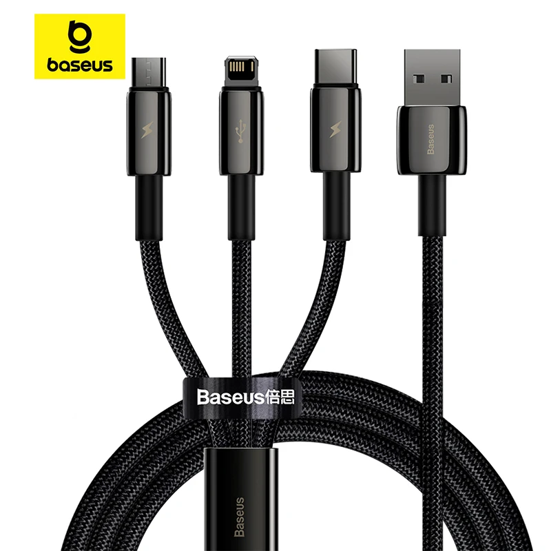 Baseus 3-in-1 Multi-Connect USB Type C Charging Cable