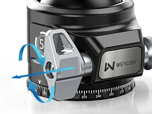 KH55 55mm Low Profile Ball Head Closed-Body Heavy Duty Tripod Head With Mlok Arc