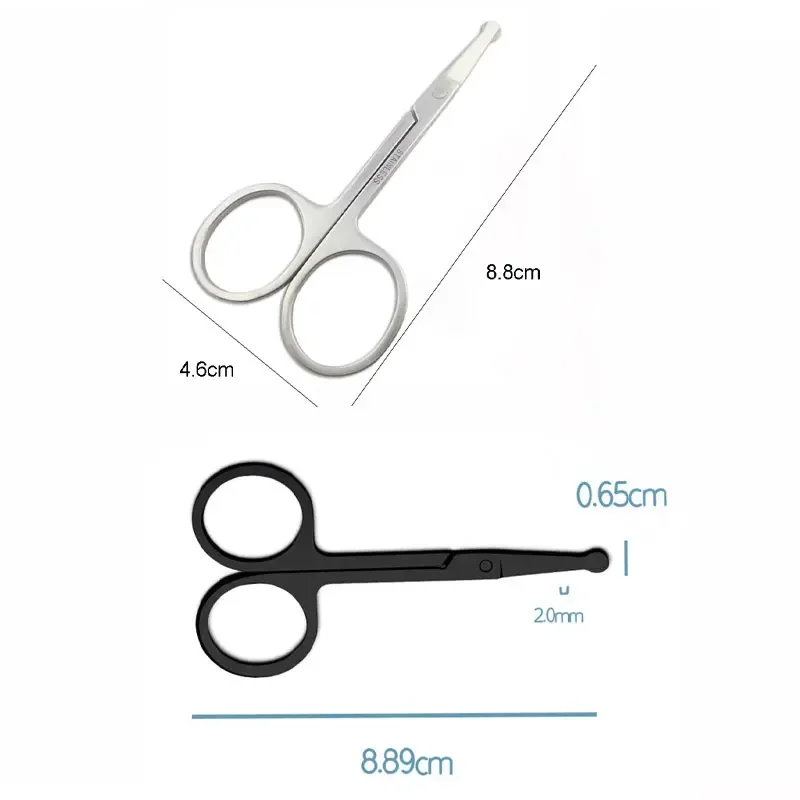 Facial Hair Scissors Professional Stainless Steel Mini Eyelash Nose Hair Remover Scissor Eyebrow Trimming Clippers Beauty Tools 2