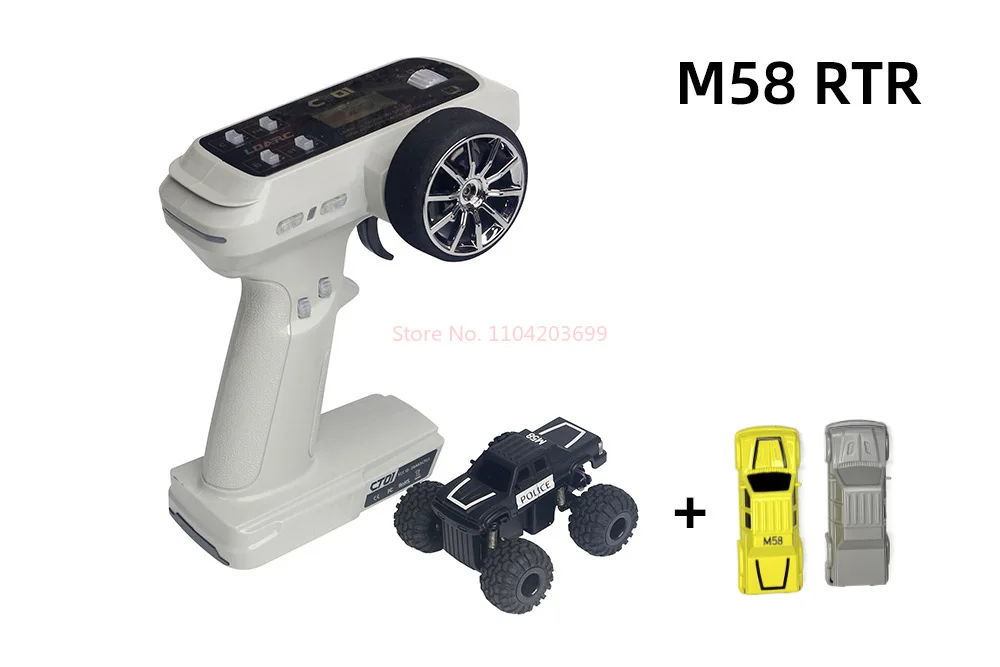 LDARC M58 1/58 Mini Desktop Remote Control Car Off Road Stunt Vehicle Detachable DIY RC Competition Boy Toy Christmas Gift 6