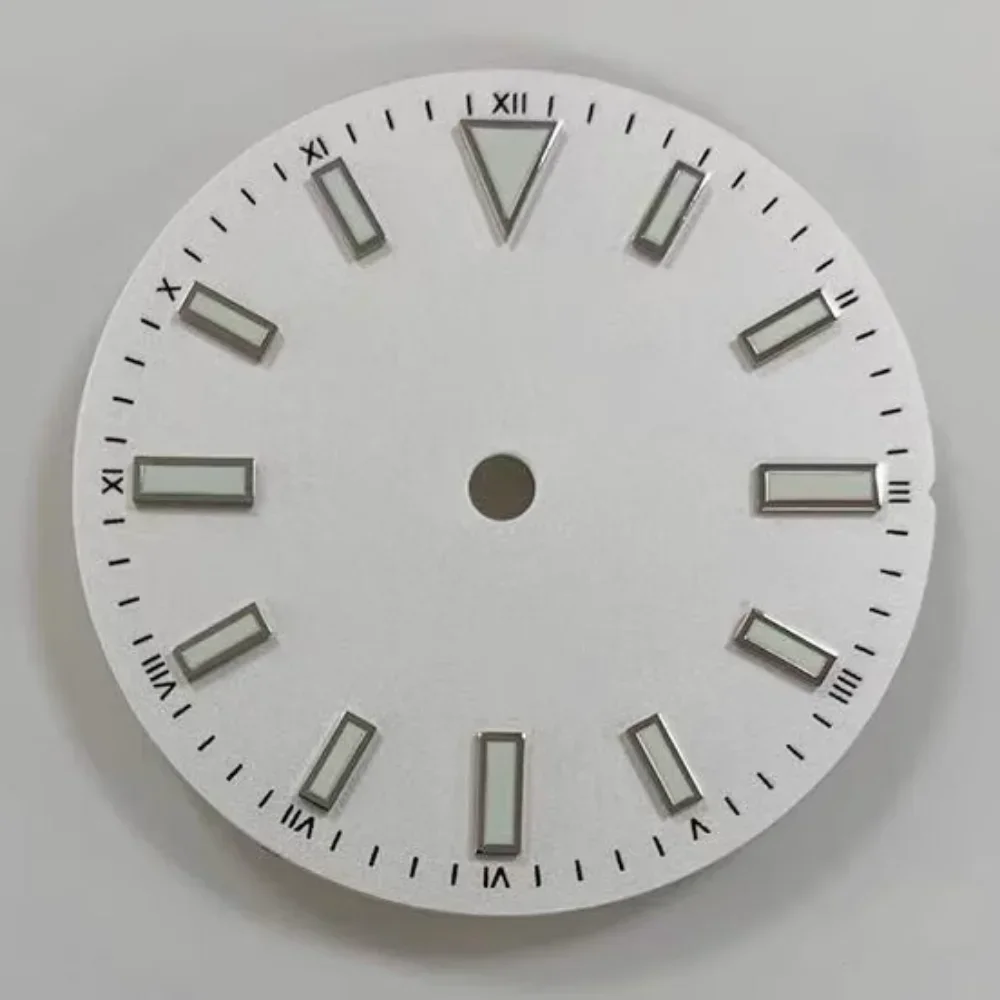 Modified Watch Accessories Sunray Dial Stripe Nails Green Luminous Font NH35/8215/2836 Movement