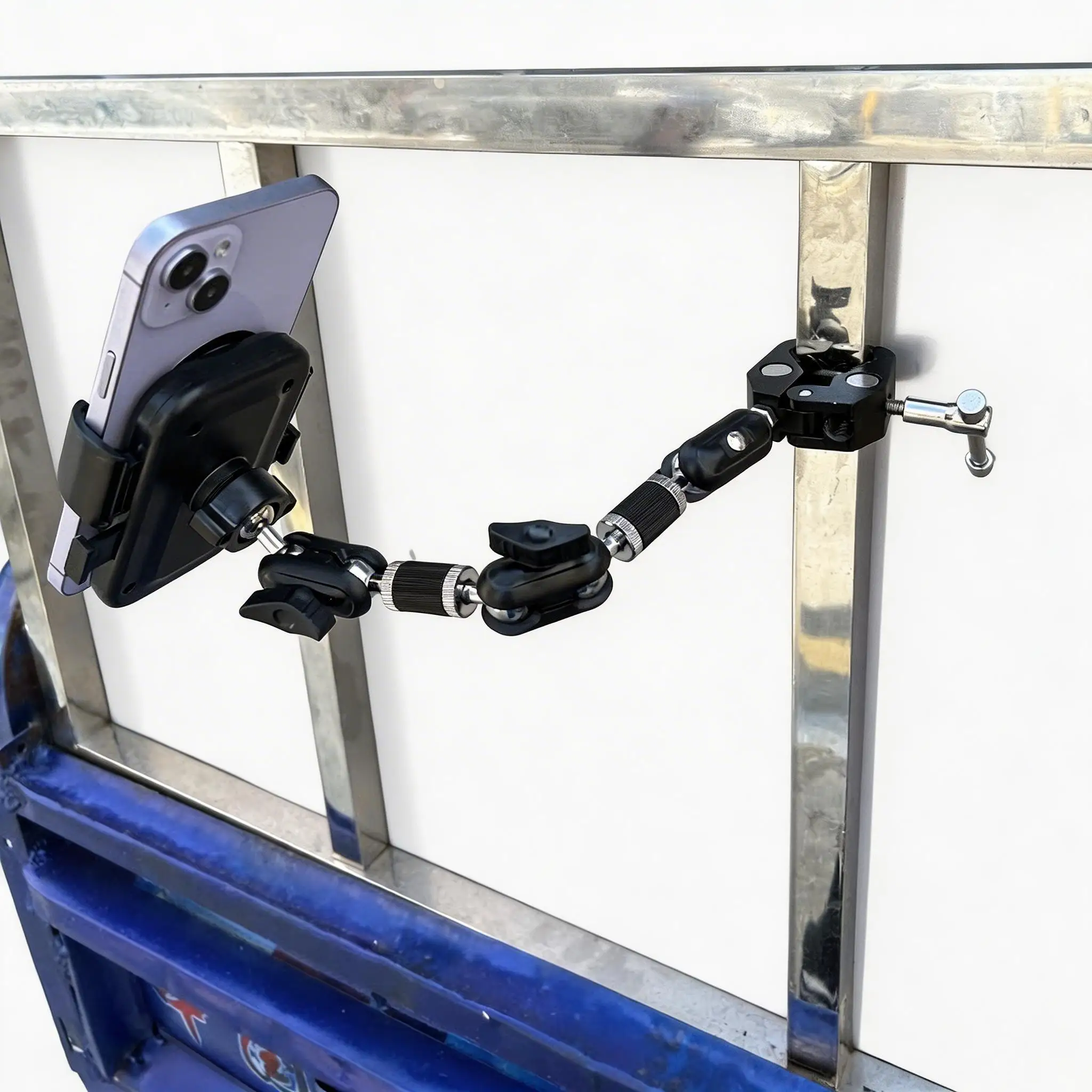 Verstellbarer Telefonhalter mit Krallenklemme und 360°-Drehung ° Rotierender Magic Arm Handyhalter für Live-Video und Aufnahmen – Detail 8