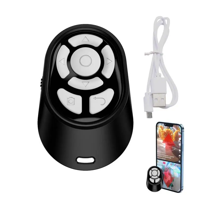 

Remote Page Turner Cliker Wireless Remote Control Page Turner Cliker Lightweight Multifunctional Pocket Size Self Timer For