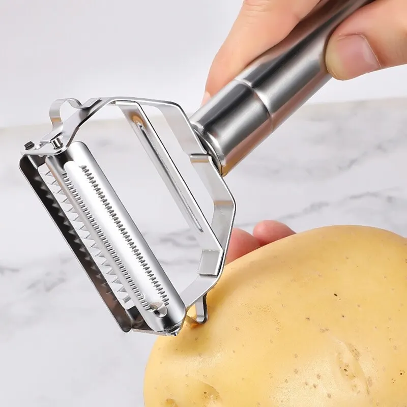 Stainless Steel Multifunctional Vegetable Peeler, Fruit Carrot Melon Potato  Peeler, Kitchen Accessories - Temu