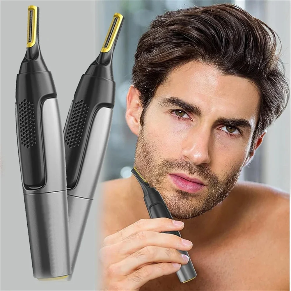 Nose Hair Trimmer 1PC Electric Waterproof Hair Shavers Man Portable Nose Ear Eyebrow Cutter Grooming Trimmer