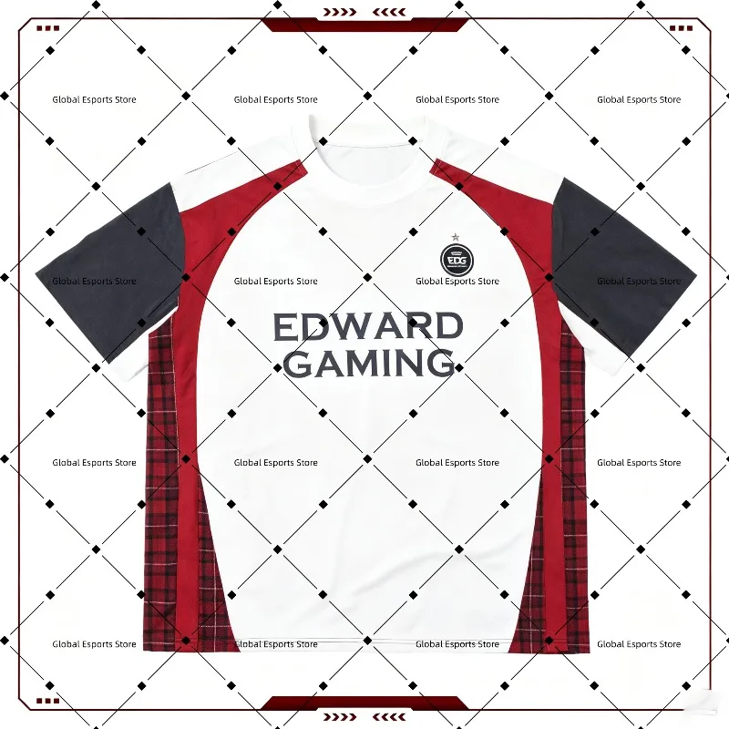 2026 EDG E-Sports Club Team Trikot T-Shirt Digitaldruck-Muster Valorant LOL CSGO Kurzarm-T-Shirt