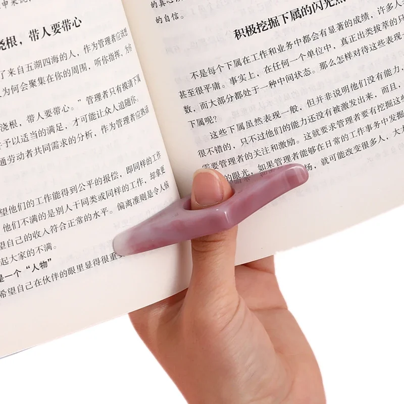 Reading Support Gadget Book Page Holder For Reading Easily Resin Thumb Ring Book Holder Bookmark 1pc Back To School bookmark page holder,bookmarks stationery supplies,bookmark holder