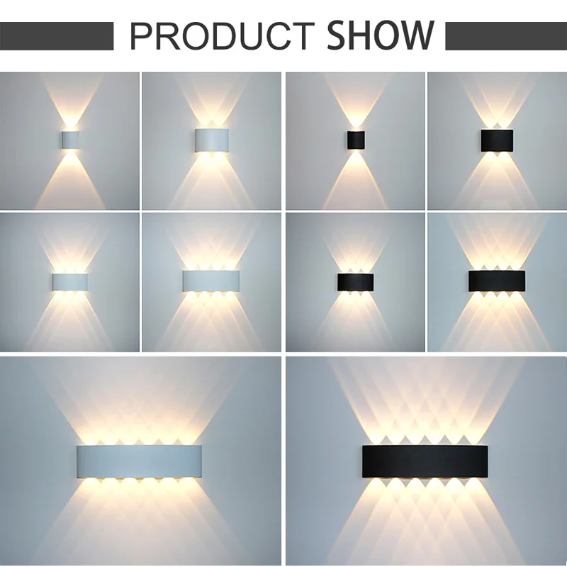 LED Wall Lamp Indoor LED Wall Lamp Aluminium Waterproof IP65