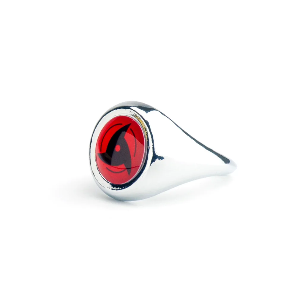 thumbnail image 1 of Anillo de Anime Naruto Akatsuki Itachi, accesorios para cosplay, figura de acción Sharingan, anillo de metal, regalo genial para niños y niños, 1 of 5