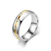 Bagues de Couple en acier inoxydable pour hommes et femmes, incrustation de strass, zircone, bijoux de fête de mariage, cadeaux de saint valentin