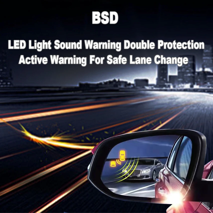 Система мониторинга слепых зон автомобиля, радар BSD BSA BSM, датчик ...