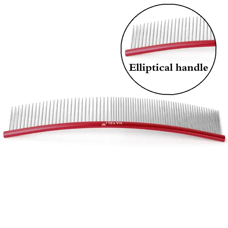 Red oval handle