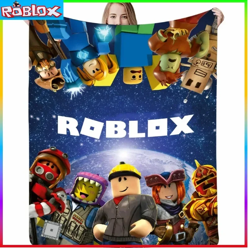 ROBLOX Summer Neck Short-sleeved 3D Kids Cartoon Print Splicing T