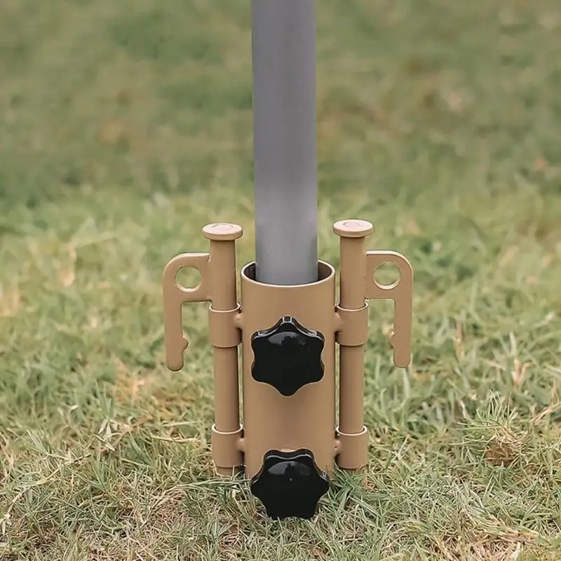 

1PC Tent Pole Holder Tube, Outdoor Reinforced Windproof Shade Tarp Pole Holder For Camping
