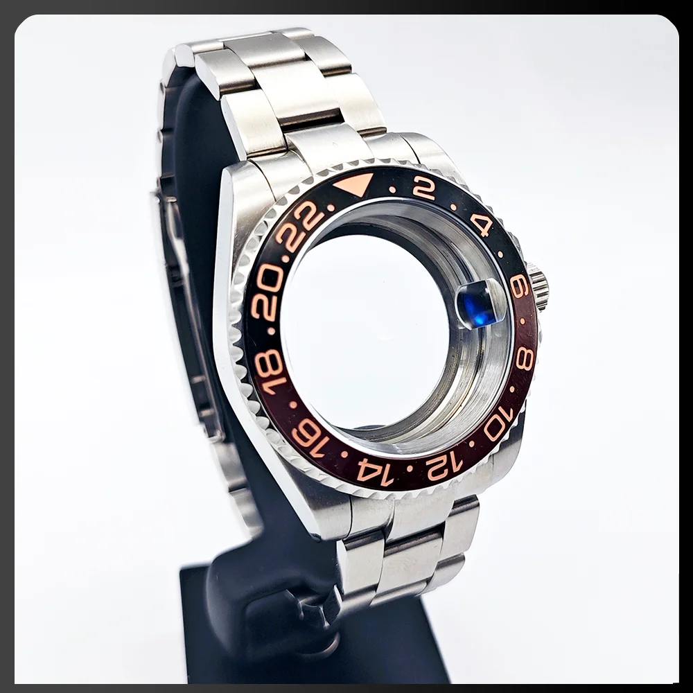 40mm shell 4R35NH35/36/38 movement compatible watch accessories stainless steel case and strap transparent back case