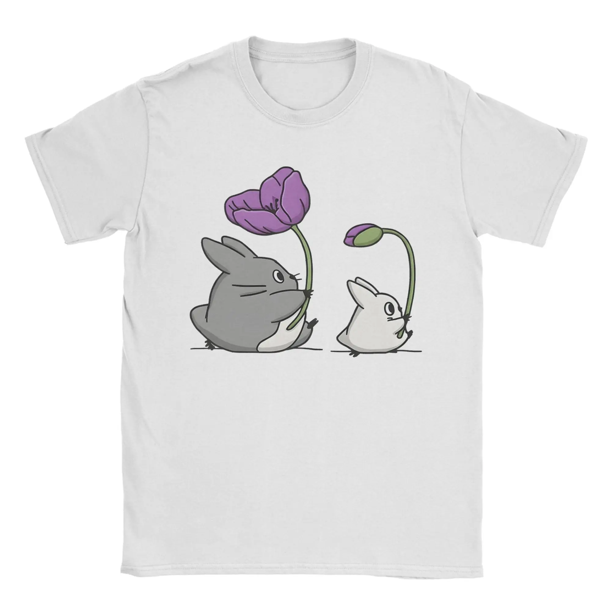 Vintage Totoro-Inspired Graphic Cotton T-Shirt - Fun & Casual Crewneck Tee