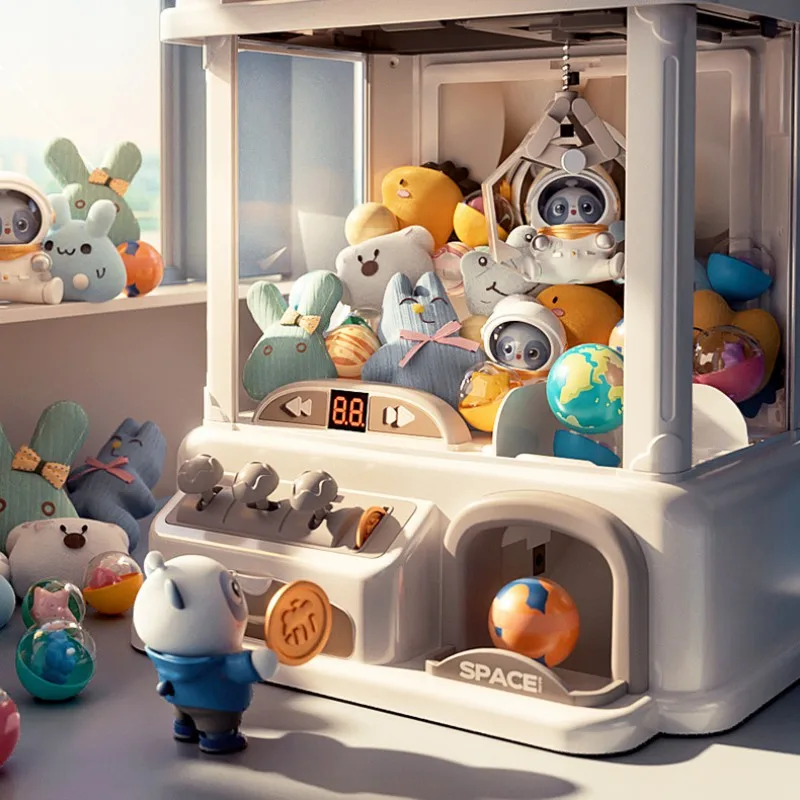 Children Mini Claw Crane Machine Toys Automatic Coin Operated Play Game Doll Machines with Music Kids Christmas Birthday Gifts 3