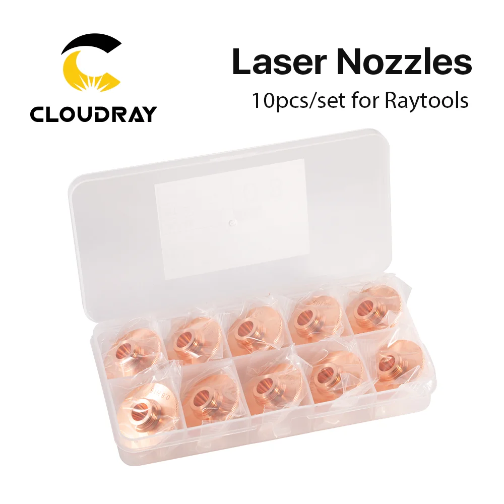 Cloudray 10PCS Raytools Dia.32mm H15 Caliber 0.8-6.0 Single/Double Layers Welding Laser Nozzles for Fiber Cutting CNC Machine