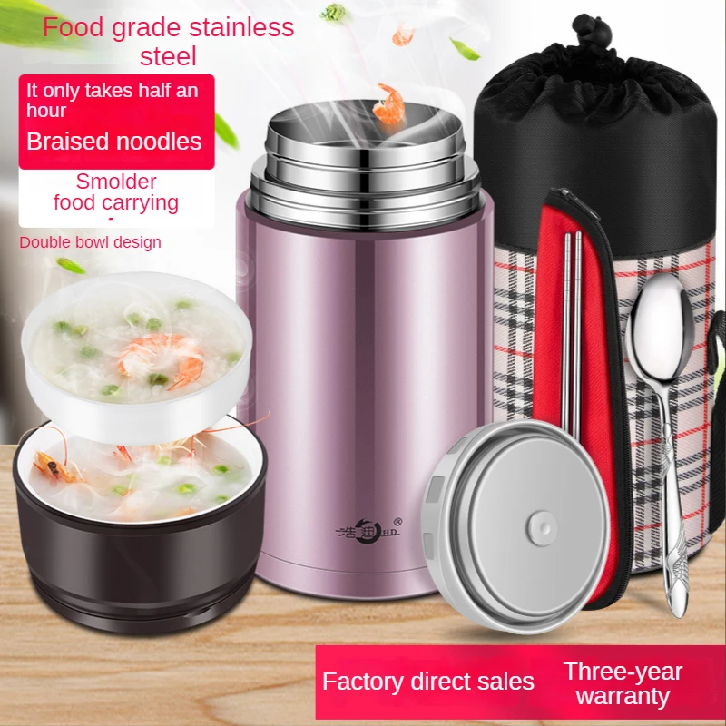 New Stainless Steel Thermos Cup Food With Containers Insulated Thermal  Lunch Box Soup Mug Container Steel Vacuum Flask Thermos - Vacuum Flasks &  Thermoses - AliExpress