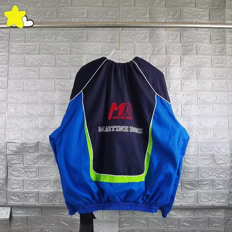 Men Women High Street Racing Suit Patchwork Coat Top Quality Classic Logo Embroidery Martine Rose Zipper Jacket Overcoat 9 Sc975944f81564f4198b3d42dd6d1f67cj