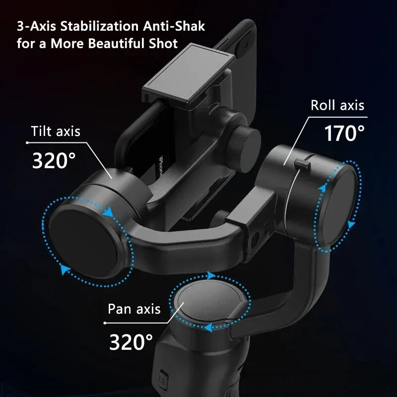 QAML F8 3-Axis Handheld Gimbal Stabilizer 4