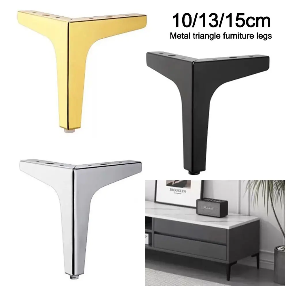 

Cabinet Legs Metal Furniture Legs,Modern Metal Triangle Furniture Feet DIY Replacement for Cabinet Cupboard Sofa Couch Chair