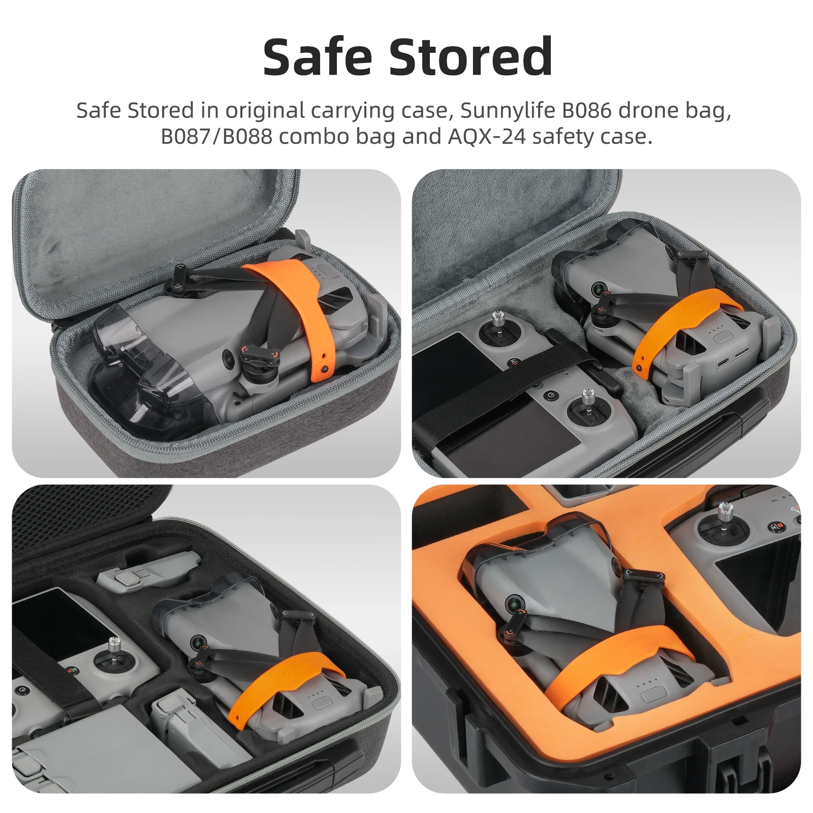 Protège-camera grenouille pour DJI Mini 3 Pro, anti-collision gris clair