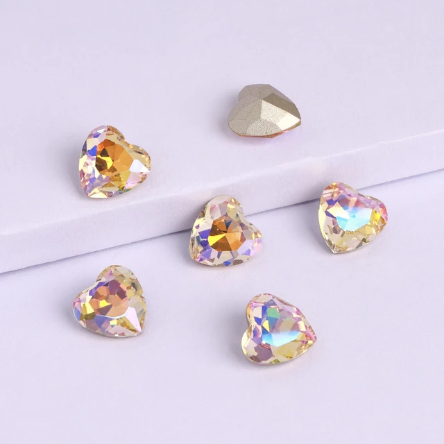  20Pcs Big Size 27mm Point Back Heart Shape Glass Crystal  Rhinestones-Glue On Rhinestones for Crafts-Glue On Rhinestones for  Clothes-Nail Jewels Rhinestones-Loose Rhinestones for Crafts Dress Clothes