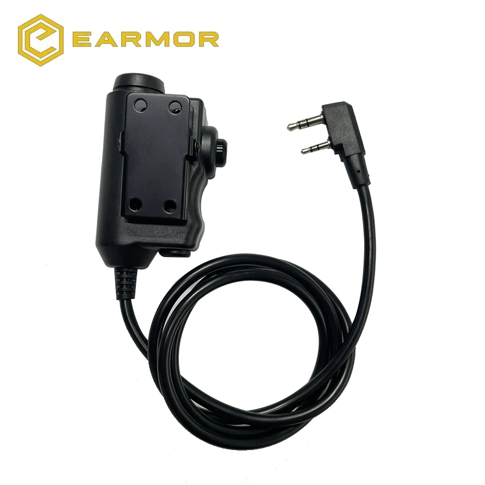 OPSMEN EARMOR M51 push-to-talk PTT Adapter M31 M32 Airsoft Tactical Headset Kenwood Plug Tactical Headset Accessory walkie talkie headset