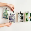 Mini Clothes Pins Wooden Clips Natural Wood Pegs Craft Projects Photo Frames Utility Tongs Home Decor Serving Frames - Image 4