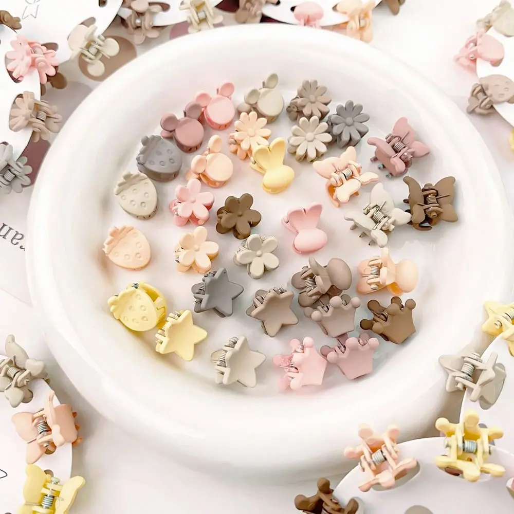 

Hair Clip Mini Hair Claw Hair Accessories Frosting Star Hair Crab Clip Barrettes Hair Ornaments Flower Mini Hair Claw Girls