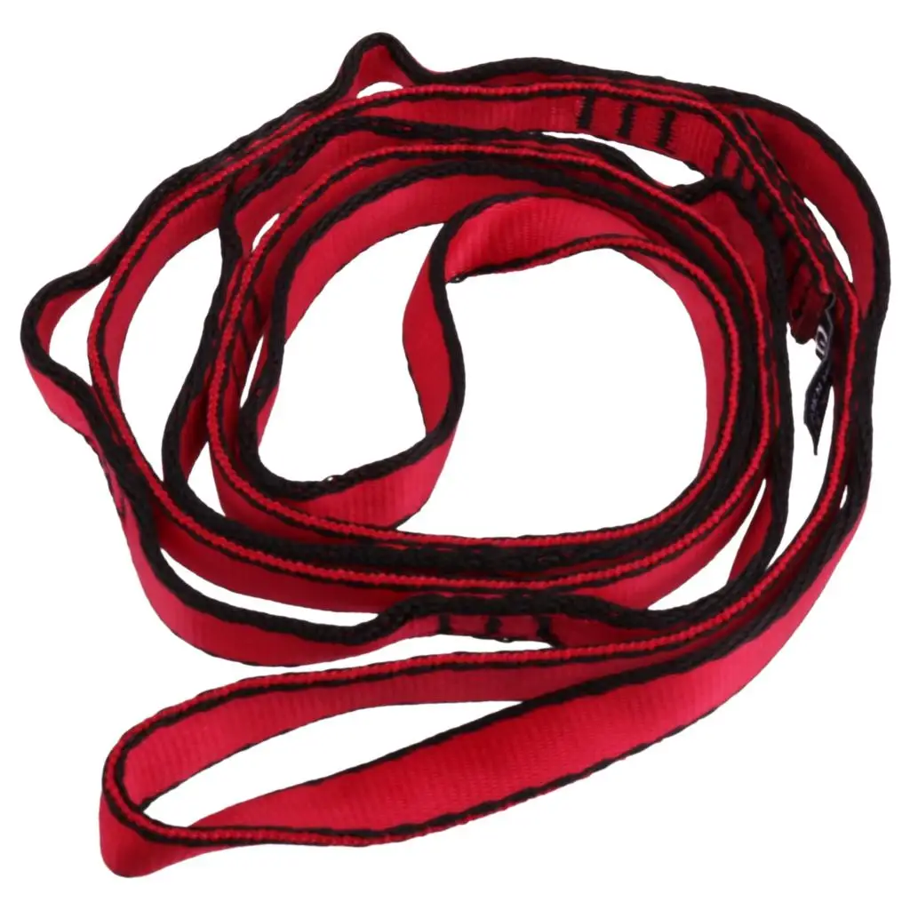 Tree Rock Climbing Rigging Sling Rope Webbing Strap with Loop 23KN 110cm