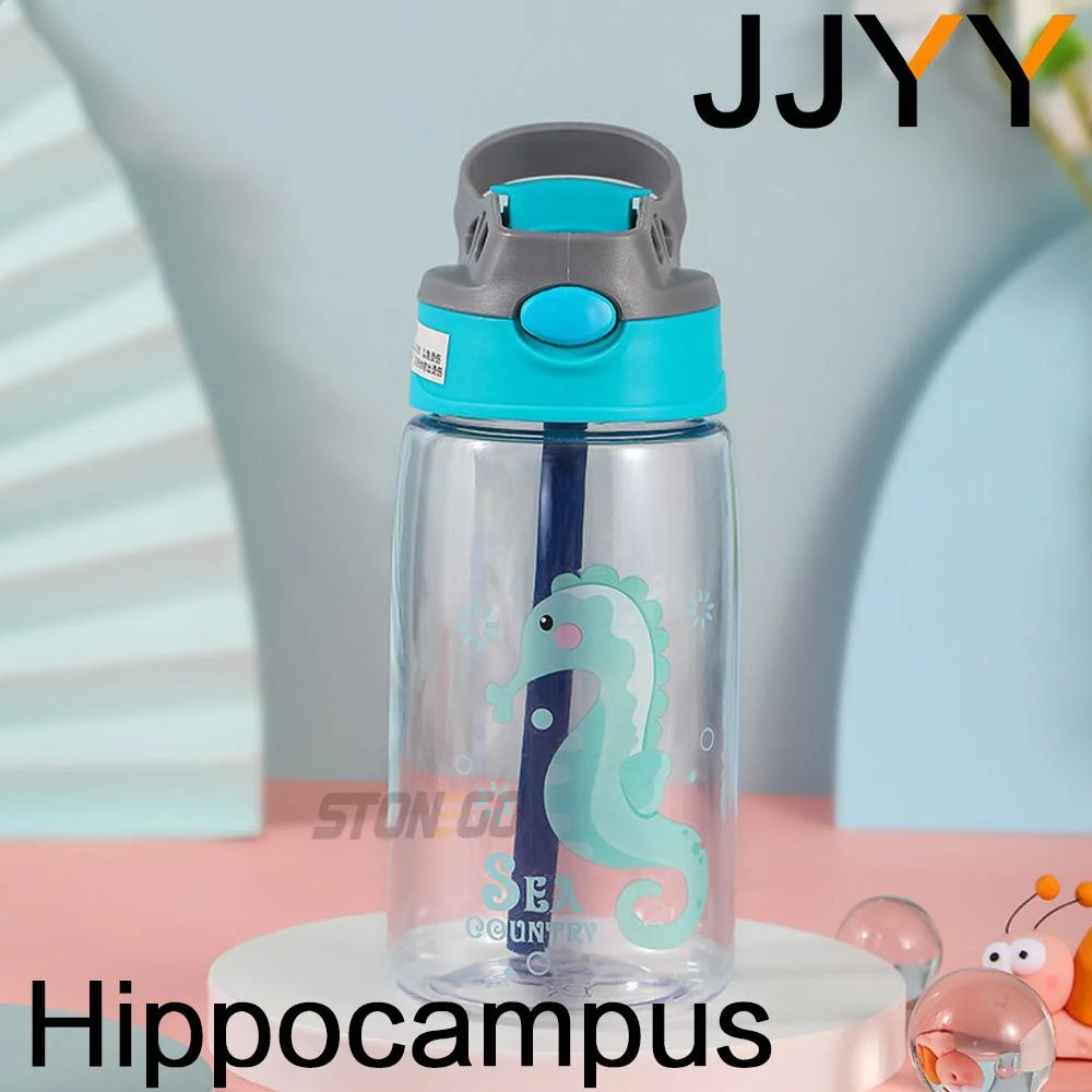 Children'S Water Bottle With Straw And Handle
