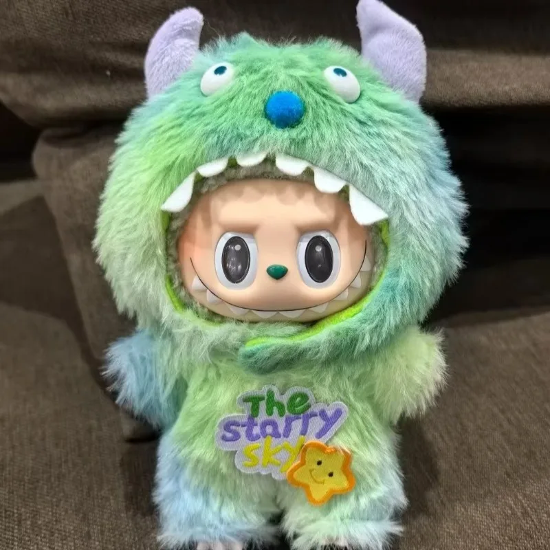 17cm Labubu V3 Plush Doll – Changeable Outfit & Keychain Accessory 1