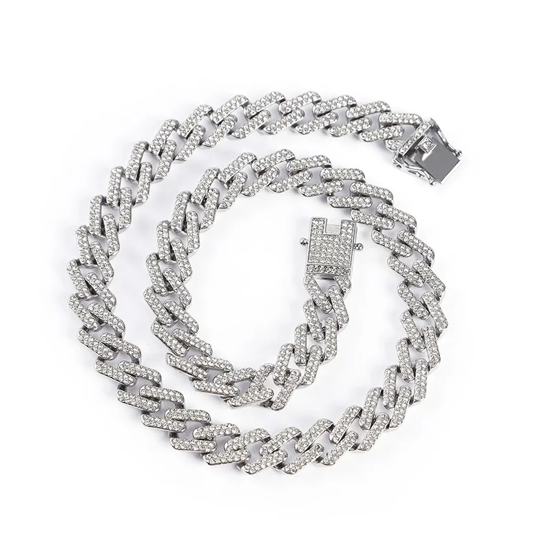 Geometric Hip-hop Men's alloy Cuban Chain Necklace