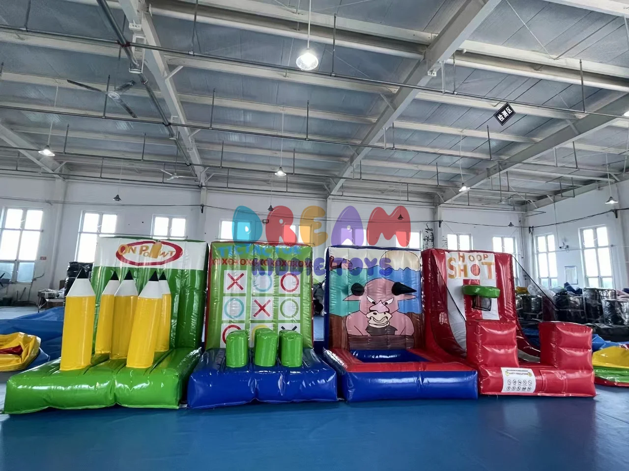 

Inflatable Ring Toss Carnival Amusement Game Booth Basketball Shooting Games
