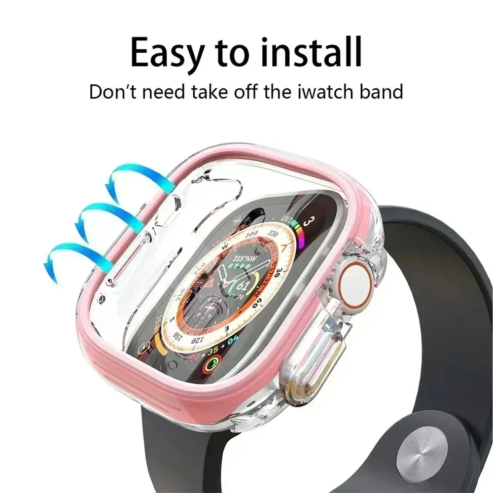 Enhanced Protective PC Case for Apple Watch - Durable Bumper Shell Cover Accessory