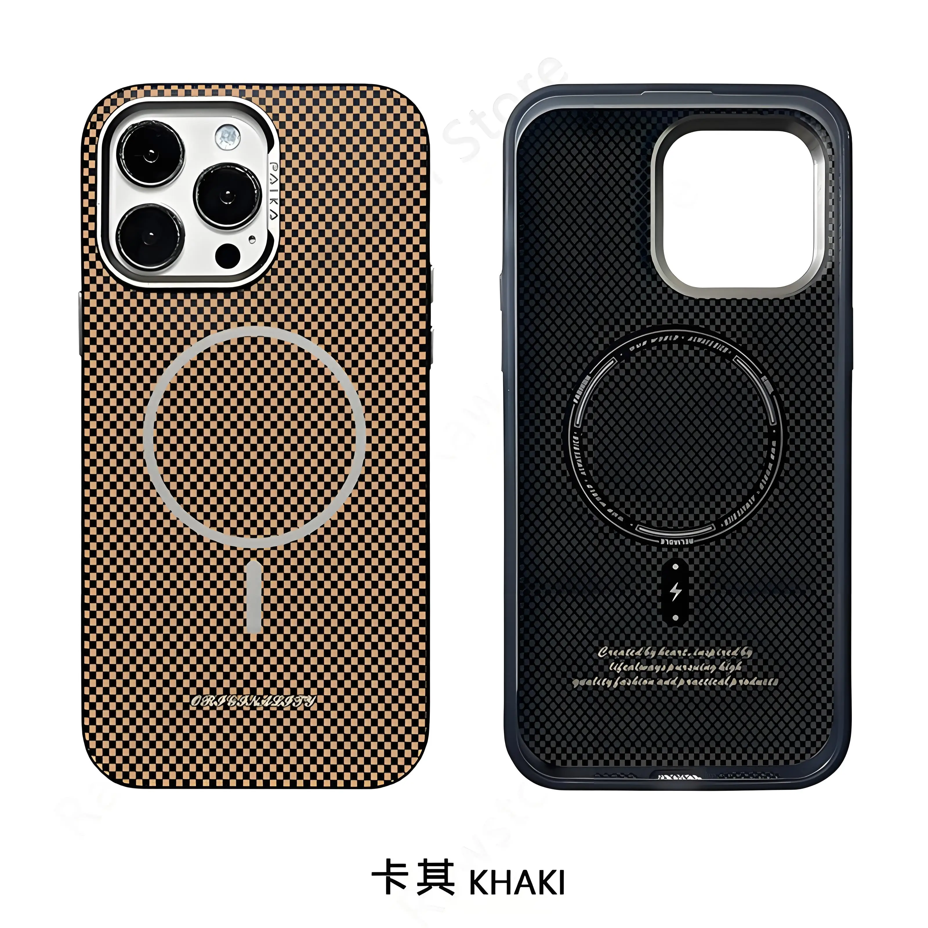 Luxury Magnetic Wireless Charging Carbon Fiber Phone Case Cover